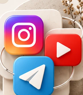Instagram, Telegram и YouTube